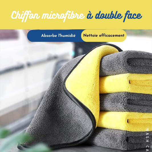 Chiffon double face absorbant en Microfibre (ACHETEZ 2 OBTENEZ 1 GRATUITEMENT)