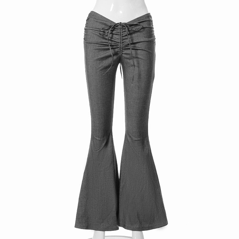 Sexy Low Rise Stretchy Flare Pants