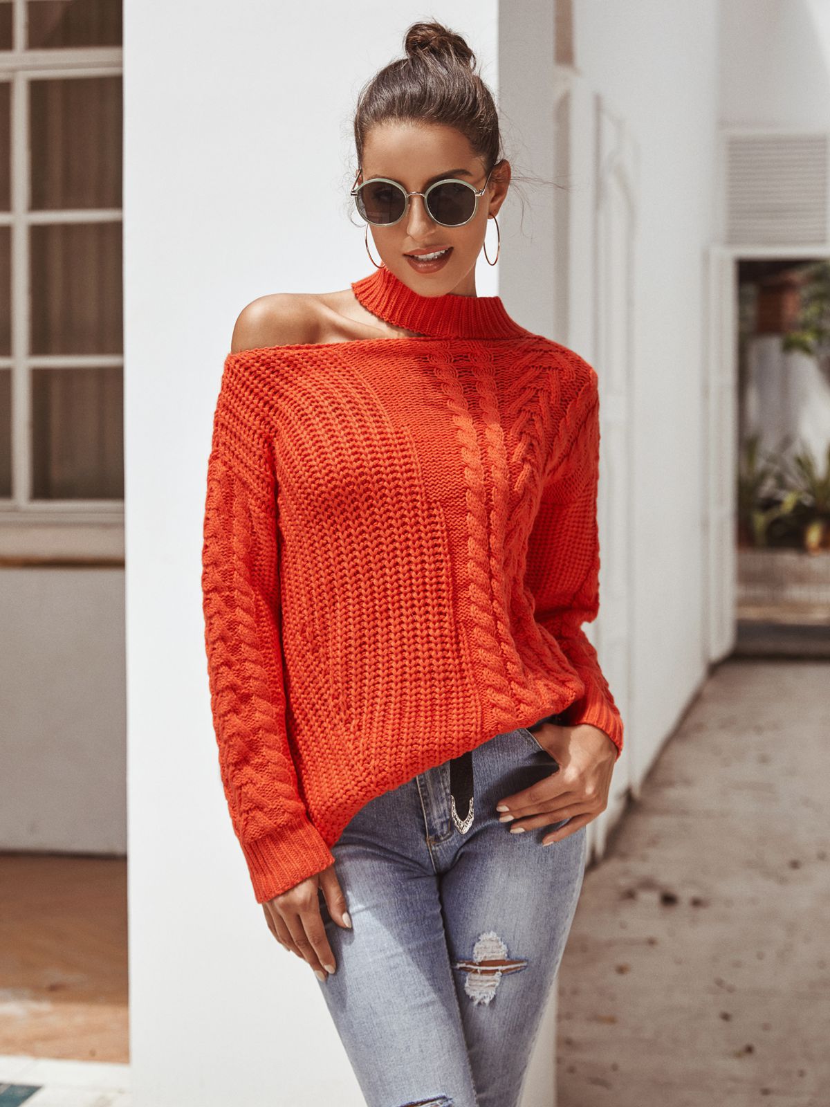 Mood Setter Cable Knit Sweater