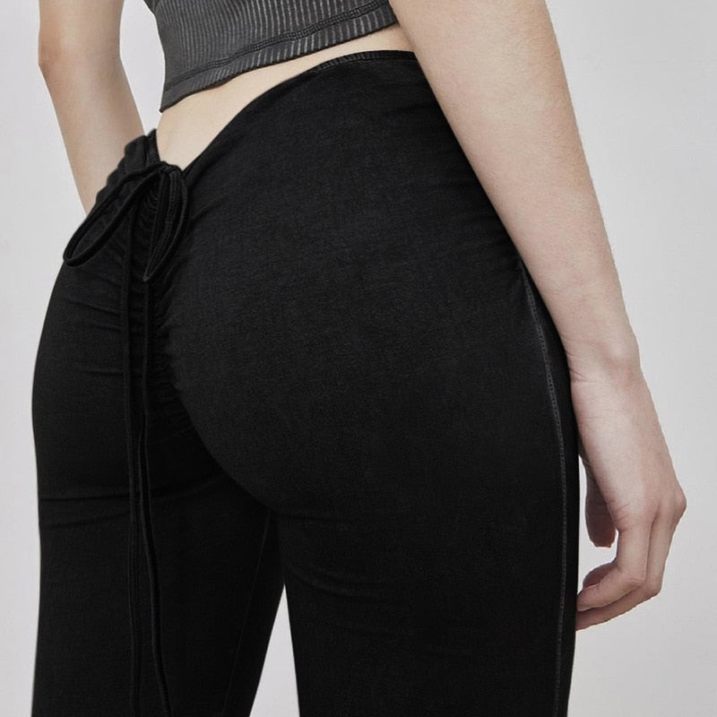 Sexy Low Rise Stretchy Flare Pants