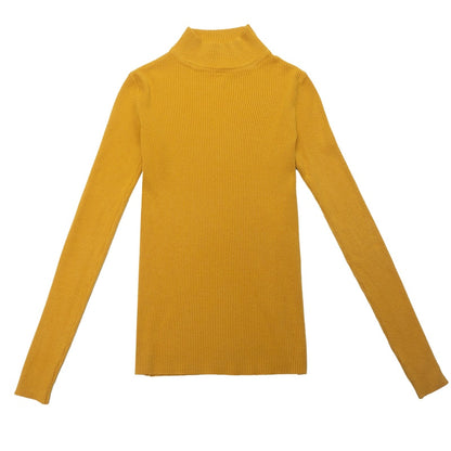 Turtleneck Long Sleeve Slim Sweater