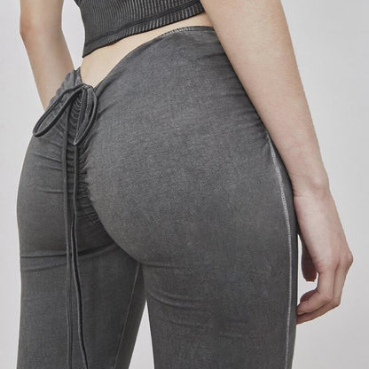 Sexy Low Rise Stretchy Flare Pants