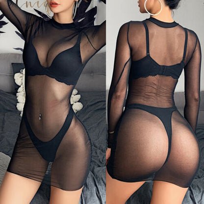 Sexy Mesh Sheer Bikini Cover Up