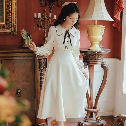 Vintage Long Sleeve Midi Dress