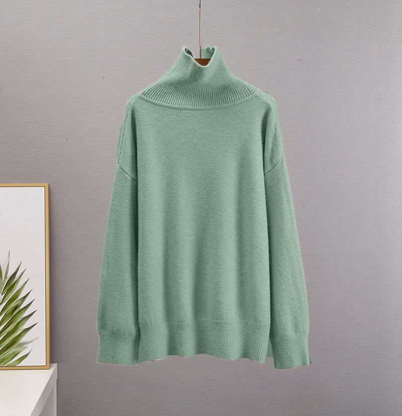 Chic Turtle Neck Autumn Winter Sweater