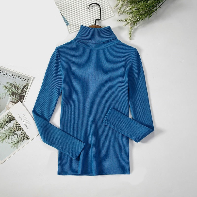 Basic Turtleneck Women Sweaters