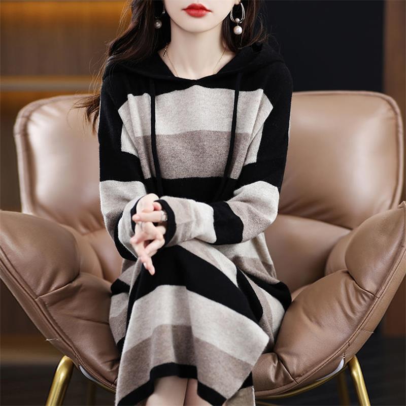 Women's Sweater Knitted One-piece Dress