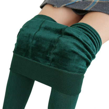 Women Winter Velvet Stretchy Leggings