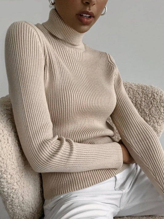Basic Turtleneck Women Sweaters