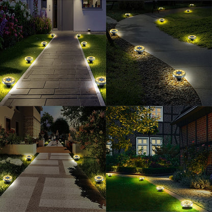 SolarBrite Disk Lights - Solar Lights for Your Garden