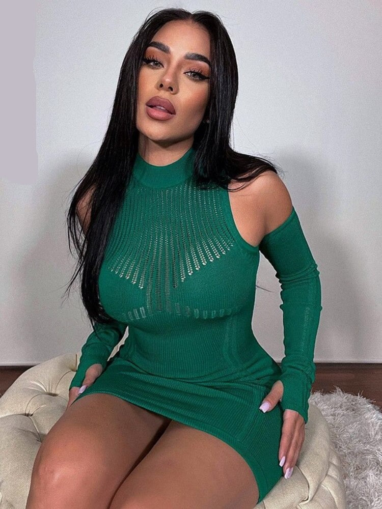 Sexy Cut Out Knitted Dress