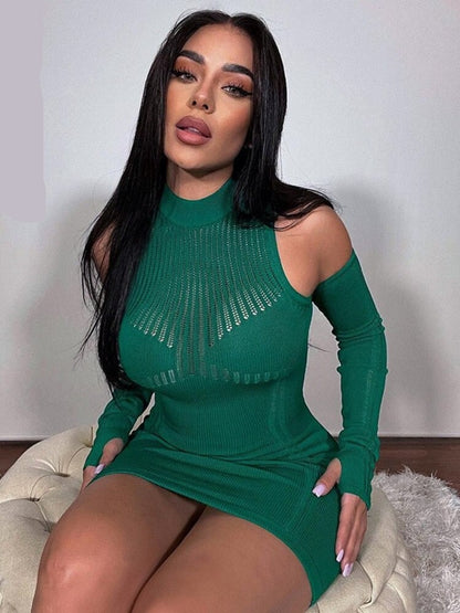 Sexy Cut Out Knitted Dress