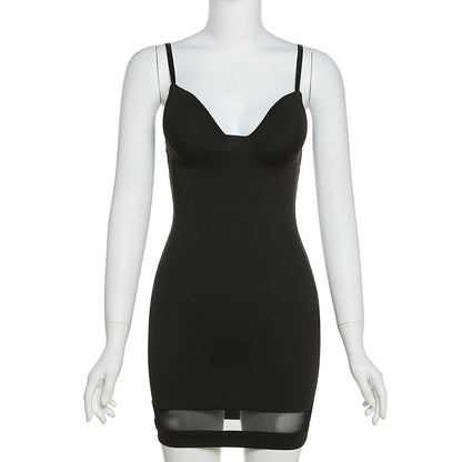 Mesh Patchwork Bodycon Dress