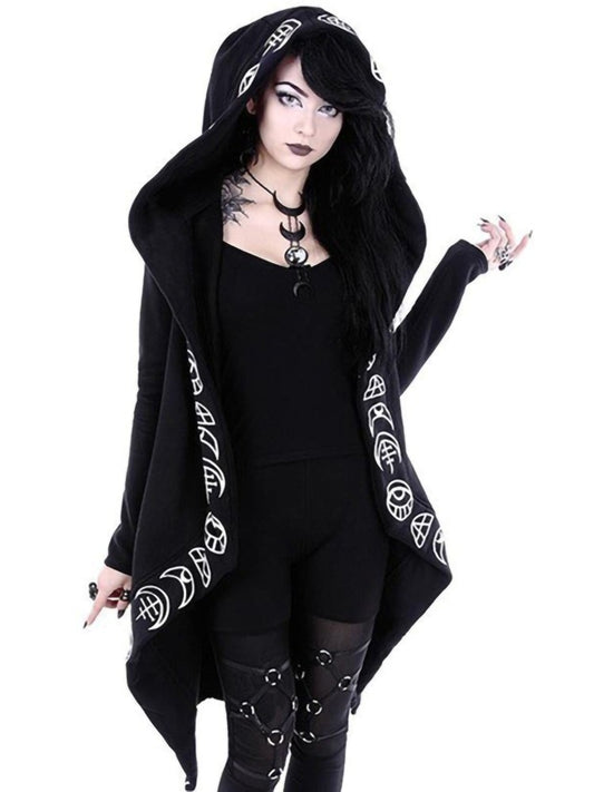 Gothic Punk Hooded Sweatshirt