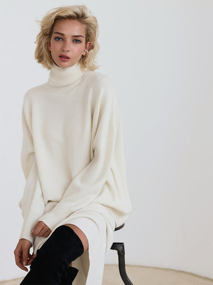 Knitted O-neck Loose Pullovers