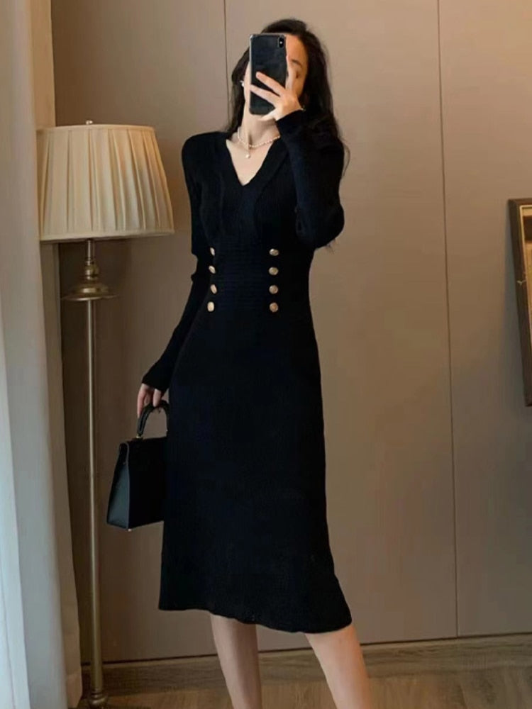 Winter Elegant Knitted Dress