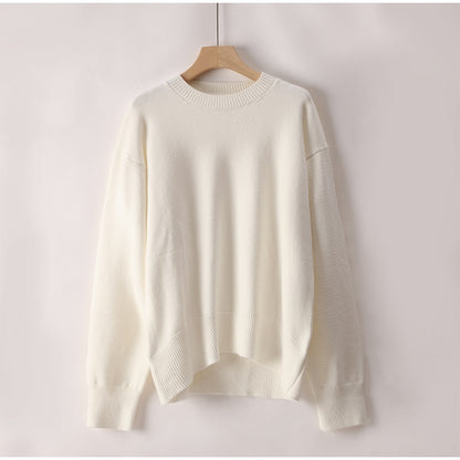 Knitted O-neck Loose Pullovers