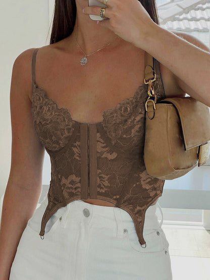 Lace Floral Chic Bodycon Camis