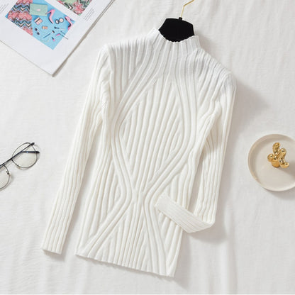 Knitted Pullover Long Sleeve Sweater