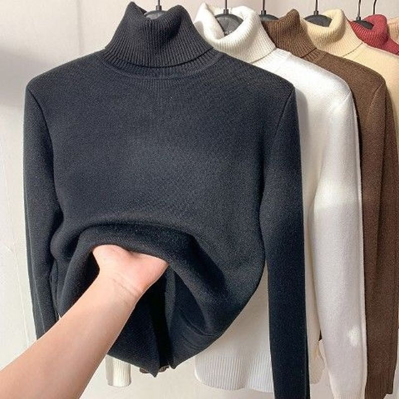 Loose Basic Turtle Neck Winter Sweater