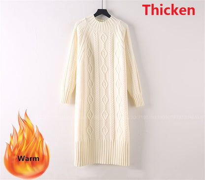 Thicken Plus Velvet Sweater Dress