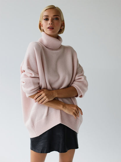 Knitted O-neck Loose Pullovers