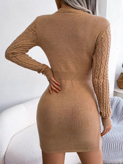 Hollow Out Long Sleeve Dress