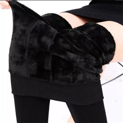 Women Winter Velvet Stretchy Leggings