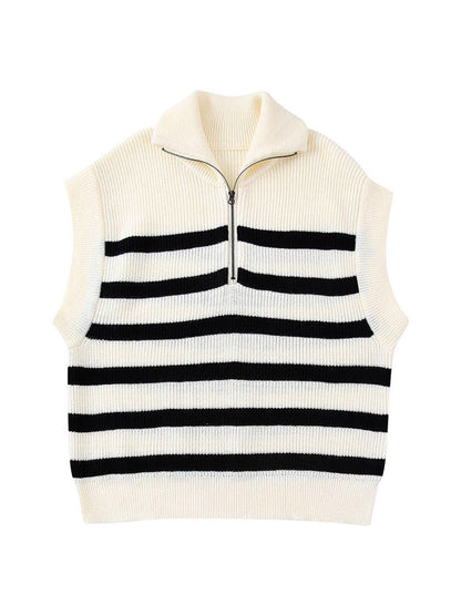 Women Fashion Loose Striped Sweaters