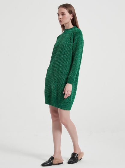 Elegant Knit Sweater Dress