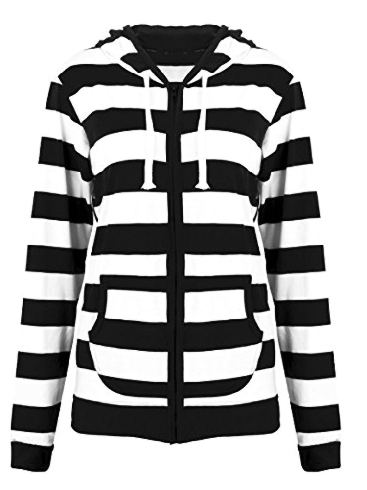 Striped Long Sleeve Hoodies