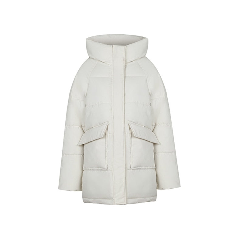 Warm Loose Hooded Coat