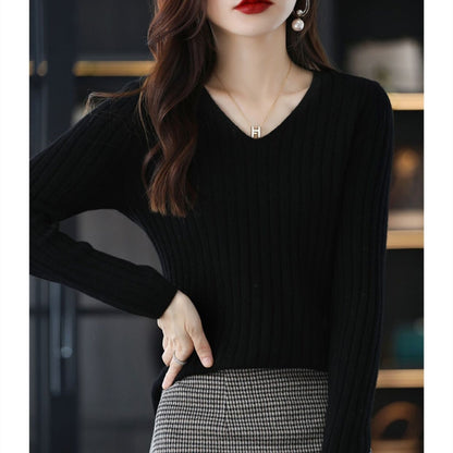 Women Long Sleeve Knitted Pullover