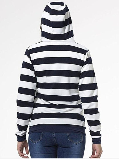 Striped Long Sleeve Hoodies