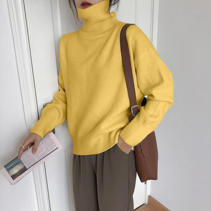 Cashmere Elegant Turtle Neck Women Sweater