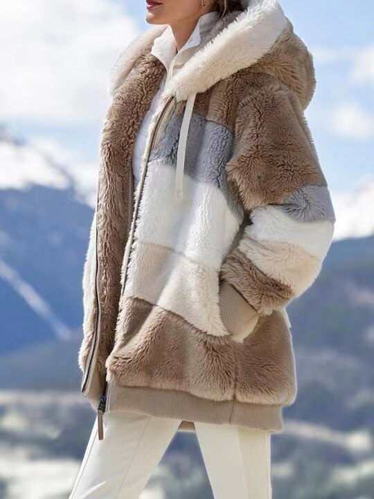 Fleece Long Sleeve Hooded Jacket