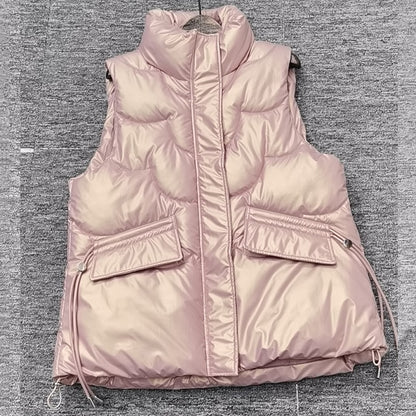 Bright Cotton Sleeveless Jacket