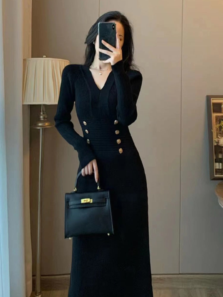 Winter Elegant Knitted Dress