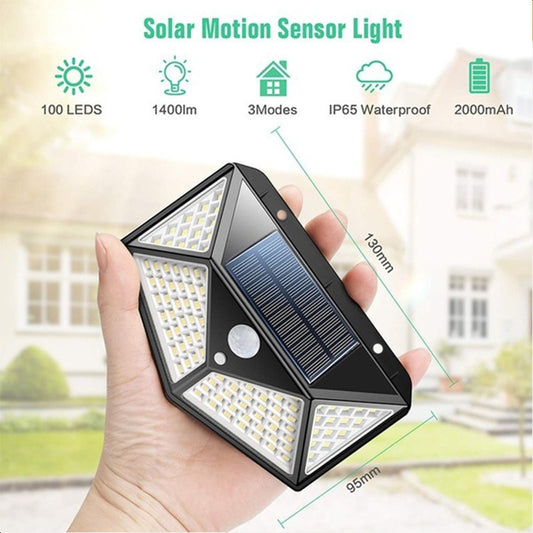 Solar Sense 100 LED Solar Wall Light