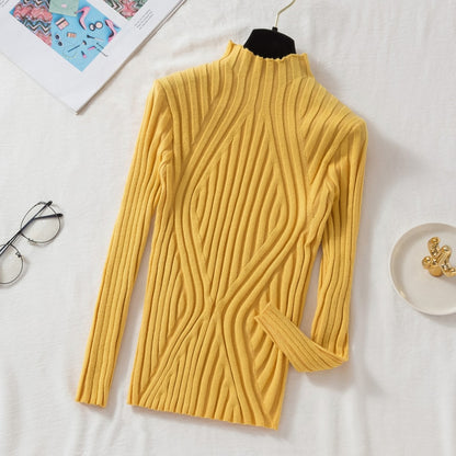 Knitted Pullover Long Sleeve Sweater