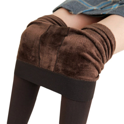 Women Winter Velvet Stretchy Leggings