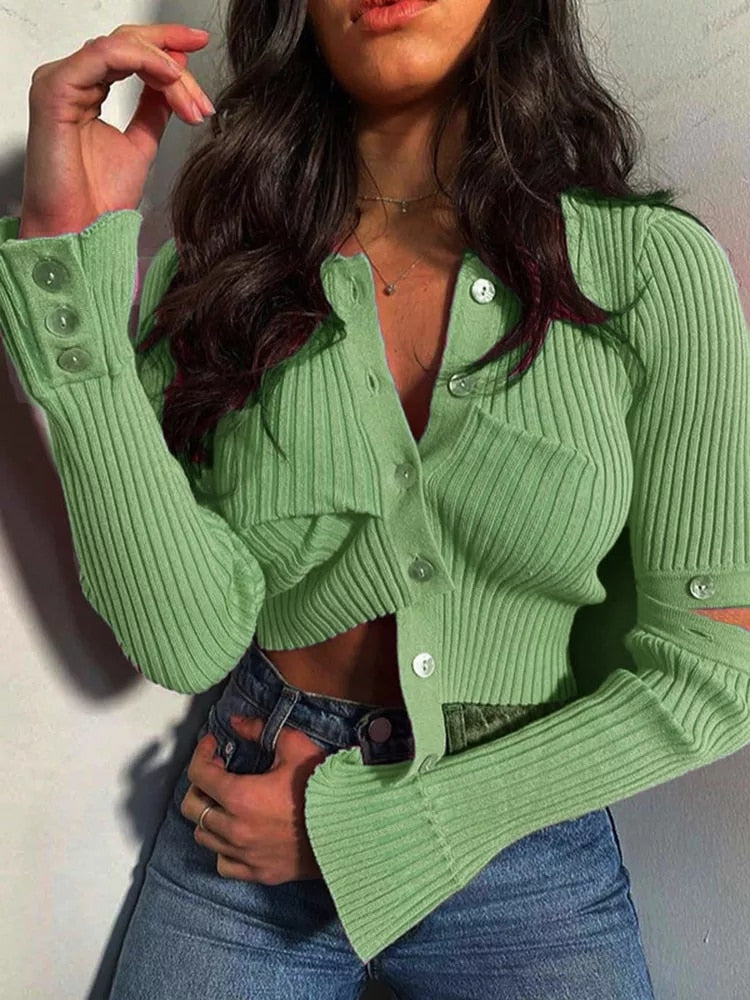 Vintage Knitted Cropped Top