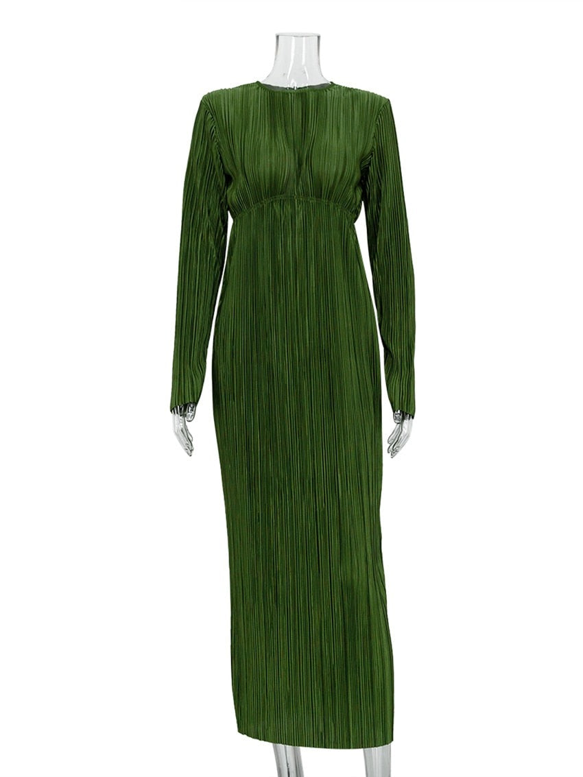 Elegant Long Sleeve Bodycon Midi Dresses