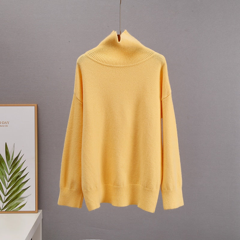 Chic Turtle Neck Autumn Winter Sweater