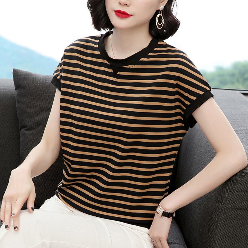 Striped Short-Sleeved T-shirt