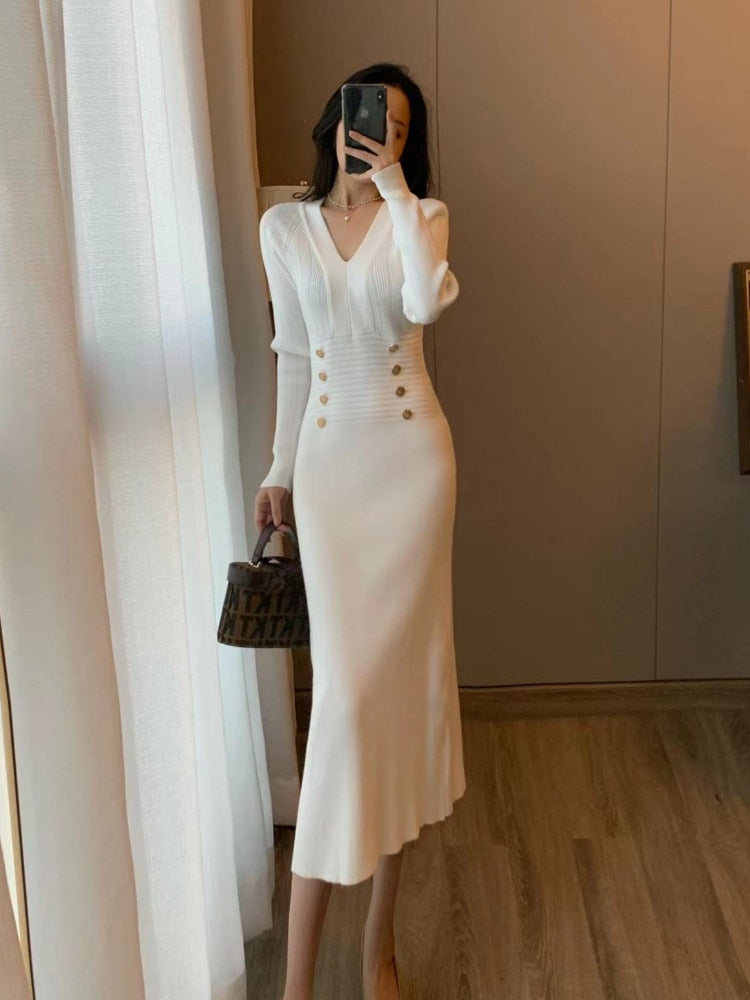 Winter Elegant Knitted Dress