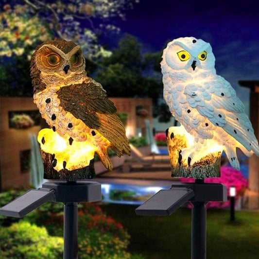 Solar Owl Garden Light