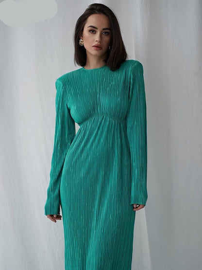 Elegant Long Sleeve Bodycon Midi Dresses