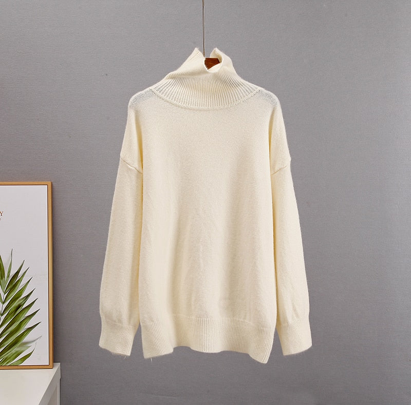 Chic Turtle Neck Autumn Winter Sweater