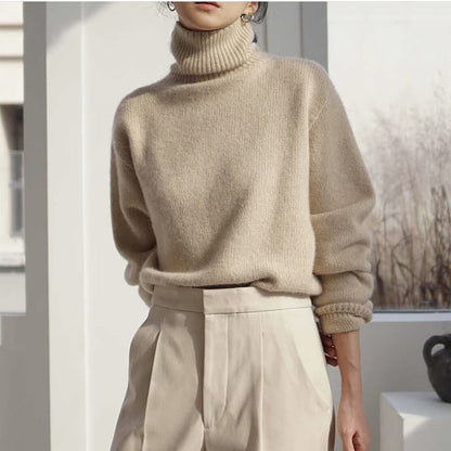 Cashmere Elegant Turtle Neck Women Sweater